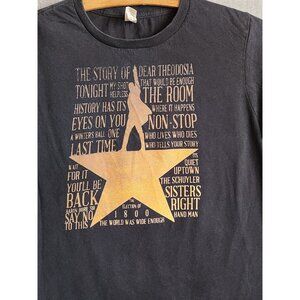 Hamilton T-Shirt Lyrics From Musical Size Small